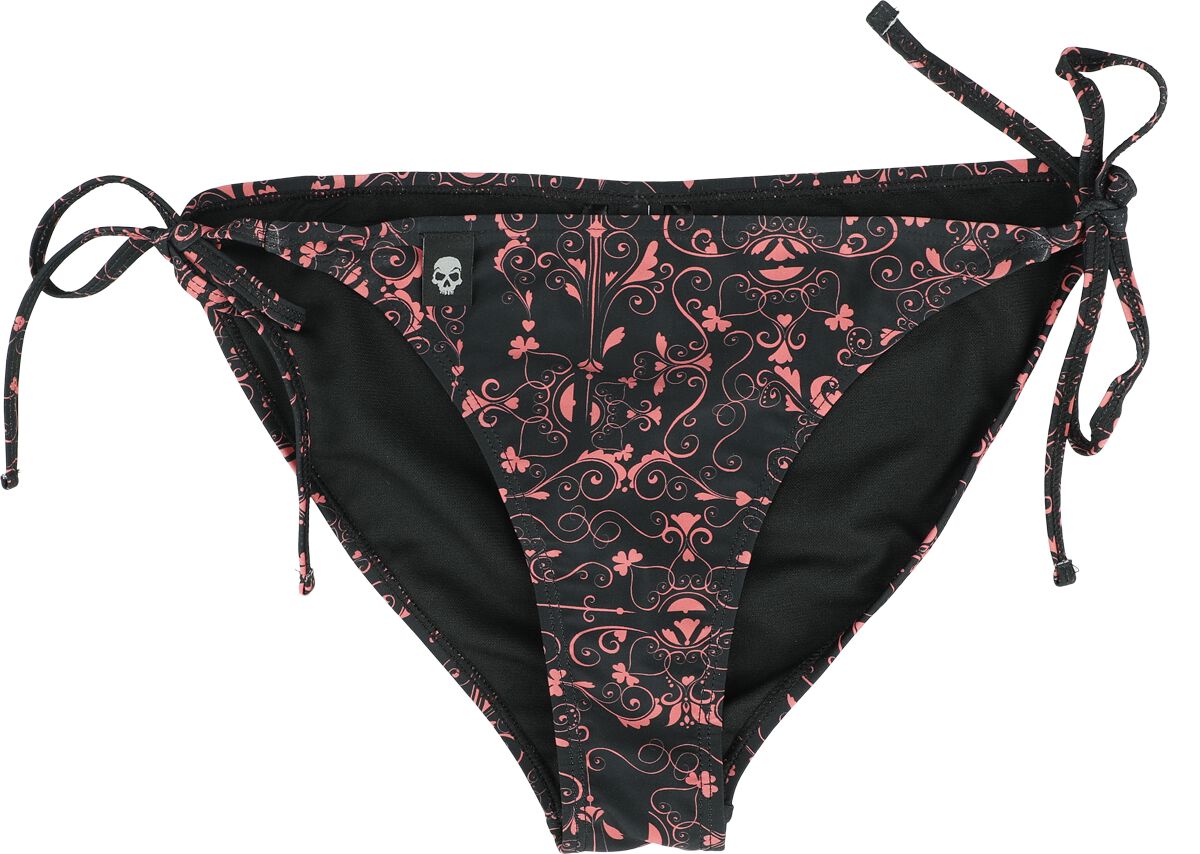 Image of Slip bikini di RED by EMP - Bikini Bottoms With Alloverprint - S a XXL - Donna - nero