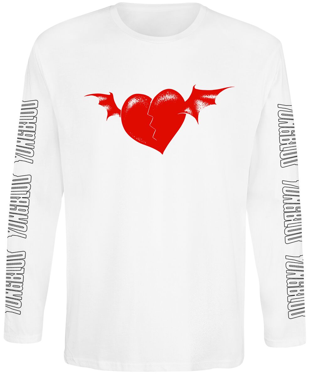 Yungblud Heart Logo Long-sleeve Shirt white