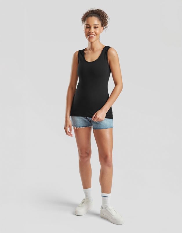 4068143456746 - LADIES VALUEWEIGHT VEST Top schwarz in XL