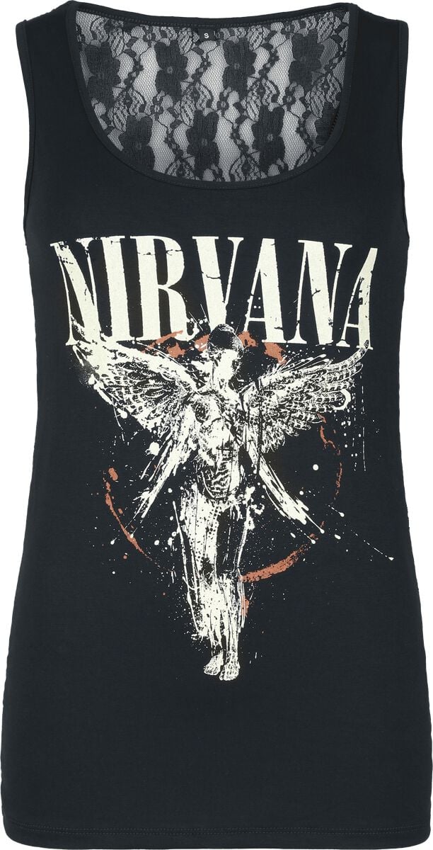 Nirvana Angel Top schwarz in L
