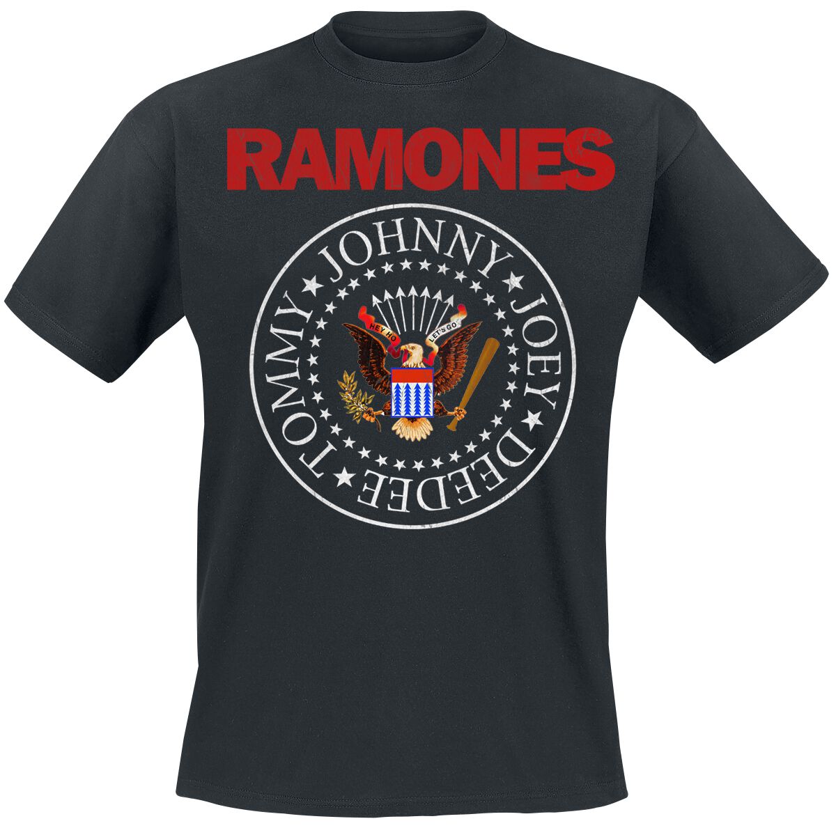 Ramones T-shirt - Seal Red - S till XXL - Herrer - sort