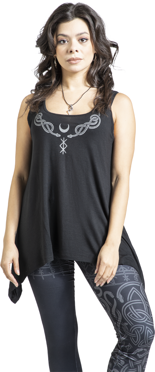 Thumbnail - Black Premium by EMP Celtic Snake Top schwarz in L