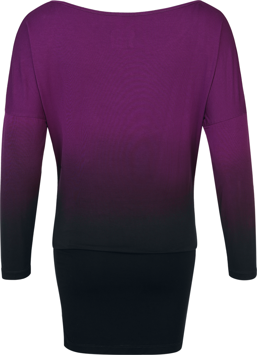 4068143321563 - Hold Loosely Kurzes Kleid schwarz lila in XXL 4068143321563 - Hold Loosely Kurzes Kleid schwarz lila in XXL