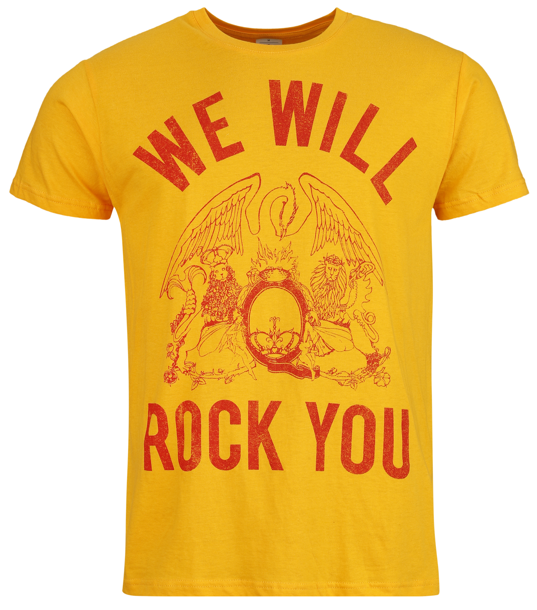 Queen - We Will Rock You - T-Shirt - orange