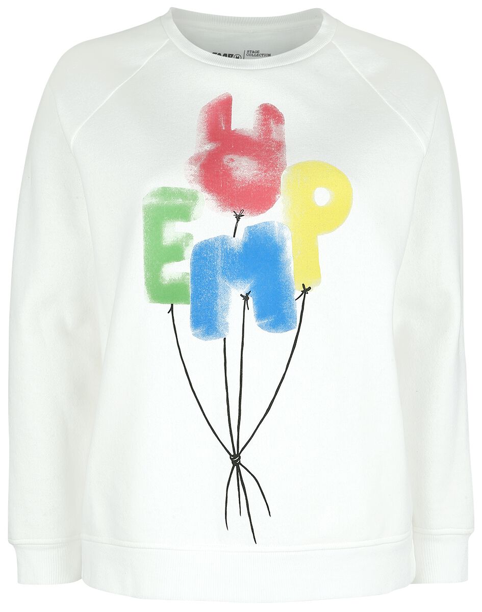 Sweatshirt mit EMP- Logo Sweatshirt altweiß von EMP Stage Collection
