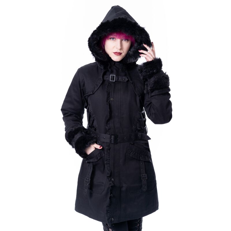 Poizen Industries - Gothic Übergangsjacke - Vesperis jacket - S bis 4XL - für Damen - Größe S - schwarz