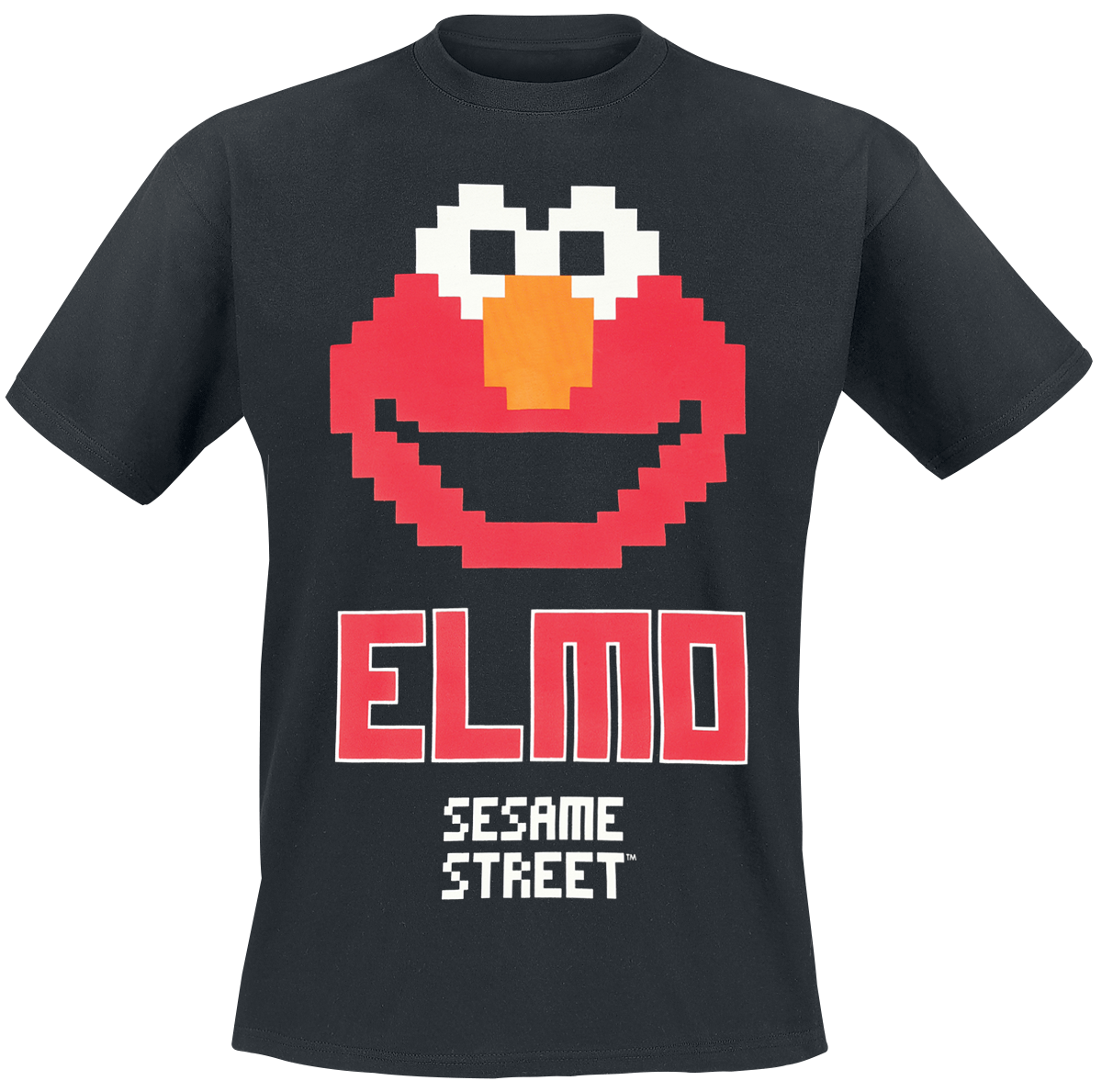 Sesame Street - Elmo 8 Bit - T-Shirt - black image