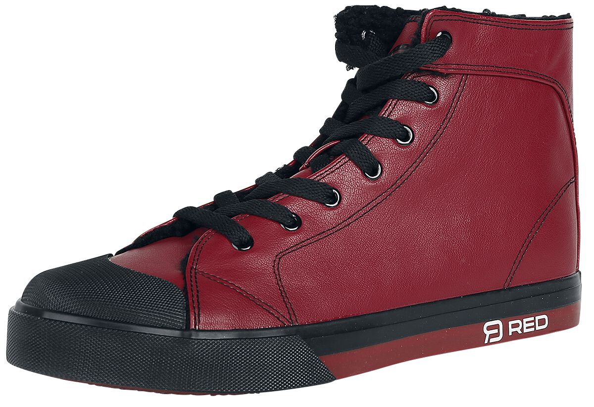 Image of Sneakers alte di RED by EMP - Walk The Line - EU36 a EU47 - Unisex - rosso scuro