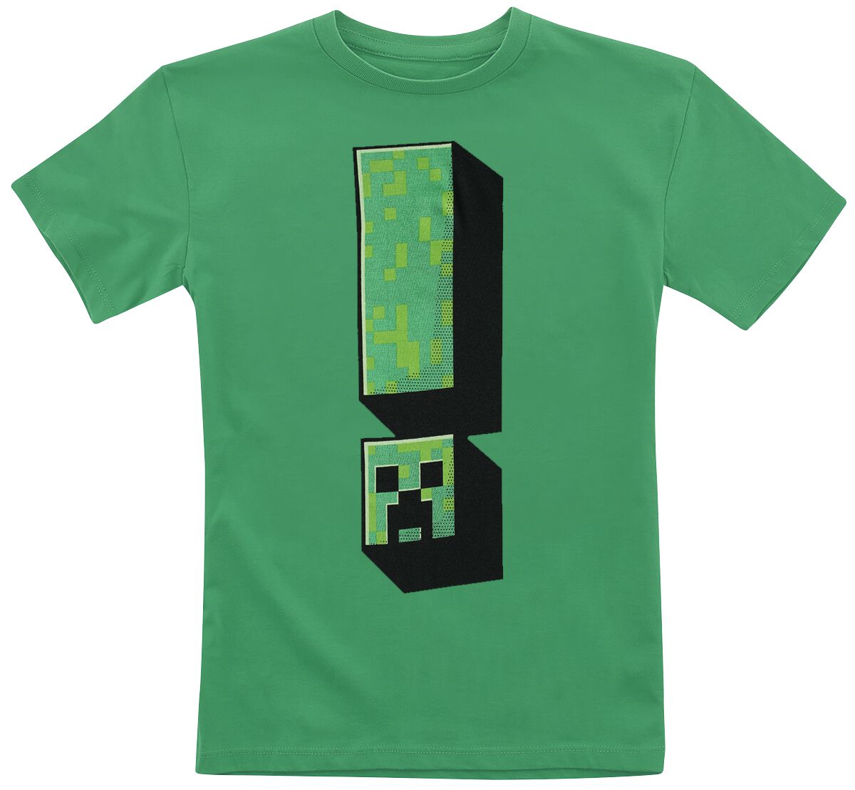 Levně Minecraft Kids - Creeper Exclamation detské tricko zelená