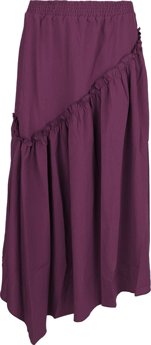 Gonna al ginocchio Gothic di Killstar - Withered Garden - Wild Petal Maxi Skirt - Donna - porpora