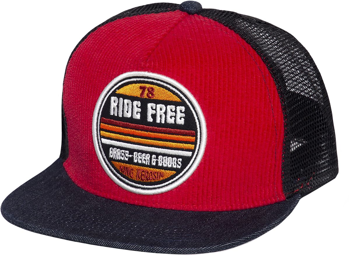 King Kerosin Ride Free Cap black red