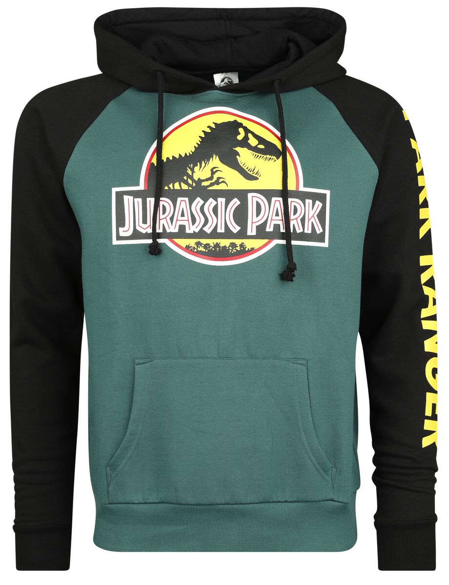 Image of Felpa con cappuccio di Jurassic Park - Logo - Park ranger - S a XXL - Uomo - multicolore
