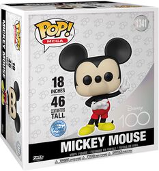 Disney 100 - Mickey Mouse (Mega Pop!) Vinyl Figur 1341, Mickey Mouse, Funko Pop!