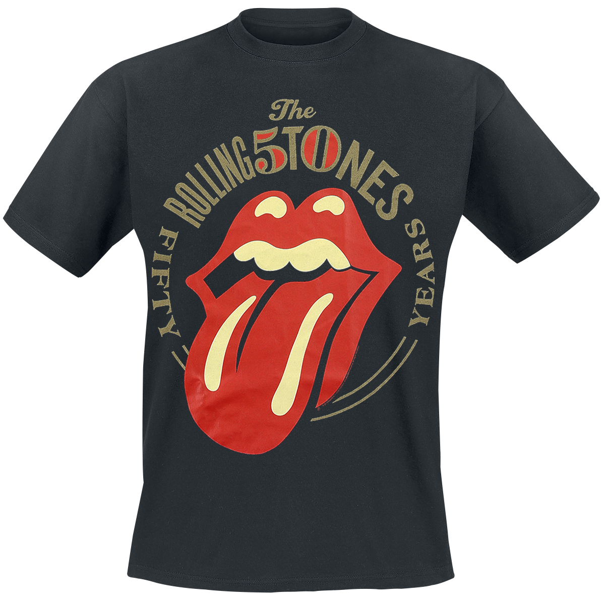 The Rolling Stones - 50 Years - T-Shirt - schwarz