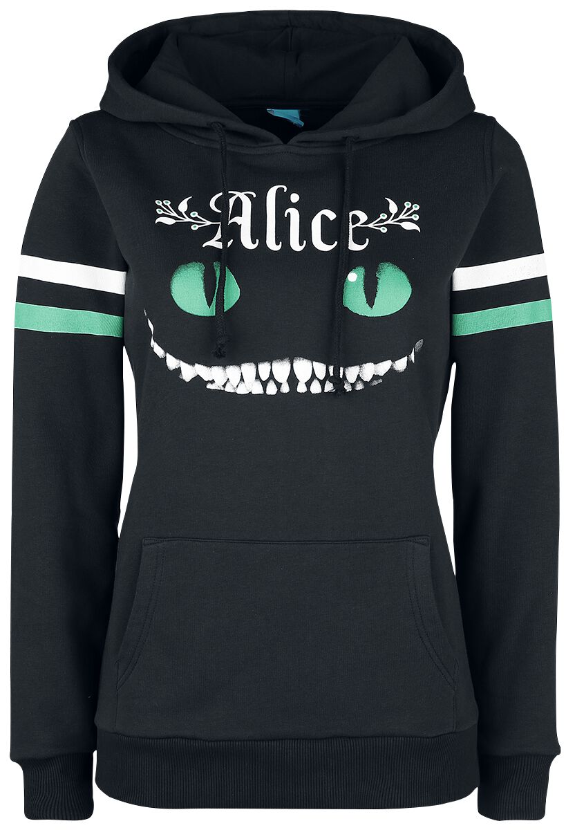Alice in Wonderland Cheshire Cat Hooded sweater black