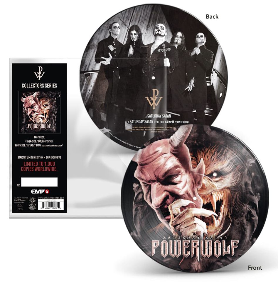 Saturday Satan von Powerwolf - 7-SINGLE (Limited Edition, Picture, Standard)