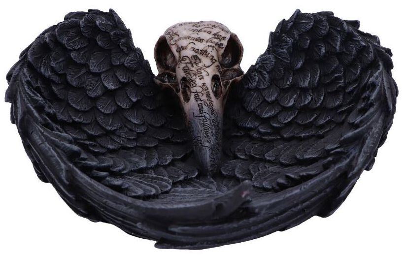 Articles De Décoration Gothic de Nemesis Now - Edgar's Raven - pour Unisexe - noir/beige