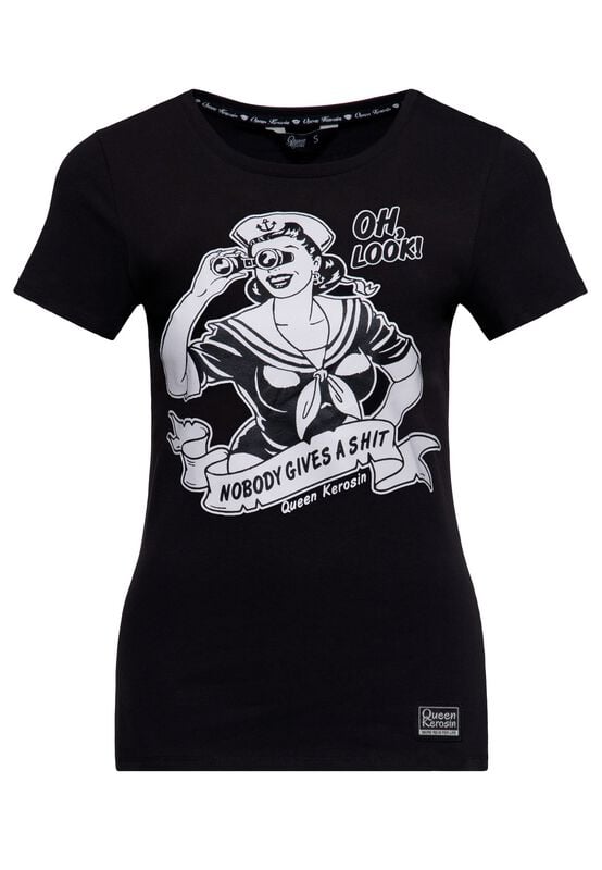 4065409321107 - nobody gives a shit T-Shirt schwarz in 3XL