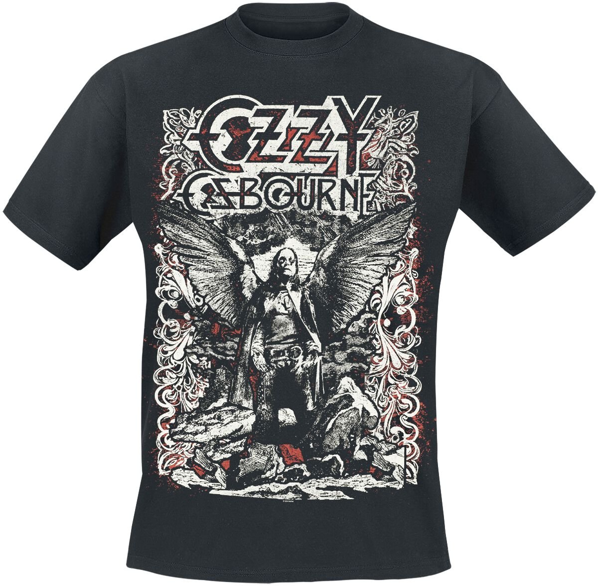Ozzy Osbourne T-shirt - Angel Goth - S till 5XL - Herrer - sort