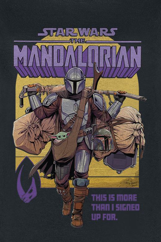 Star Wars The Mandalorian - Poster - Grogu T-Shirt schwarz