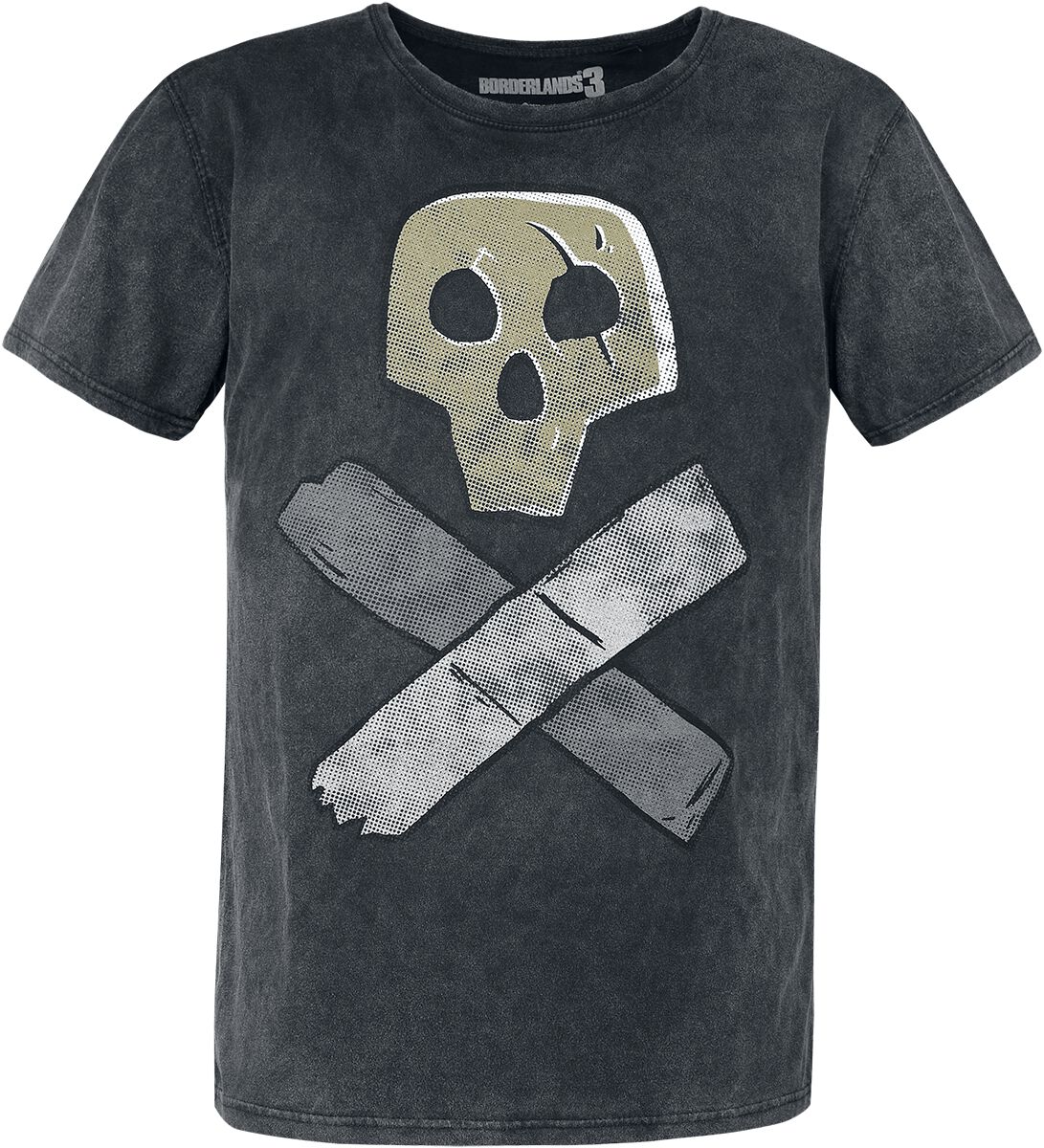 Levně Borderlands 3 - Skull Tričko šedá