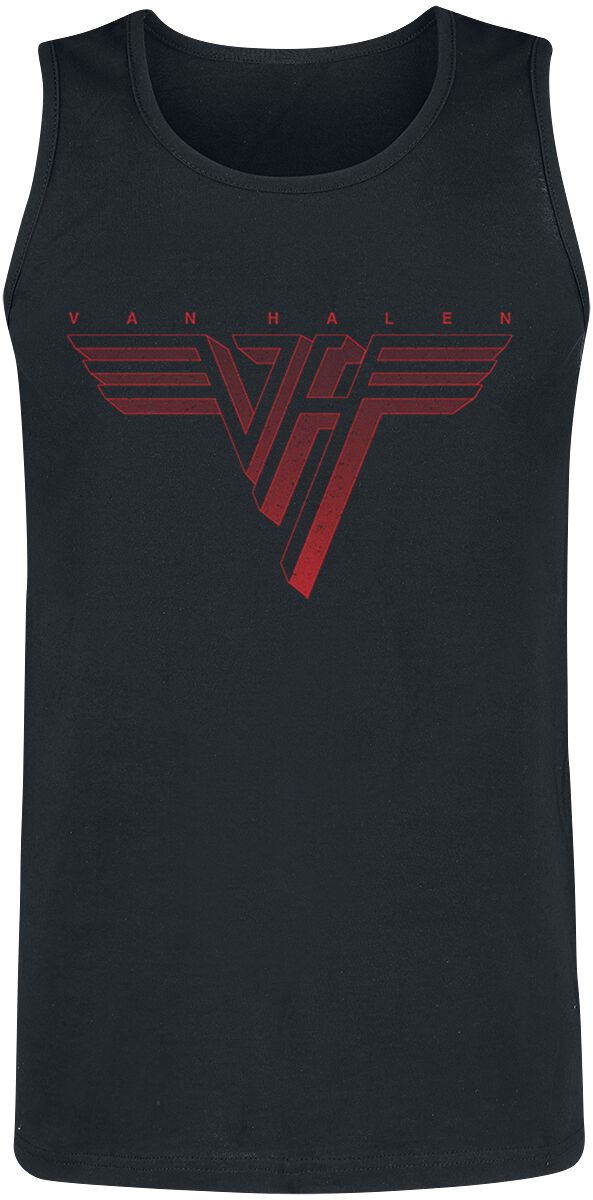 Classic Red Logo Tank-Top schwarz von Van Halen