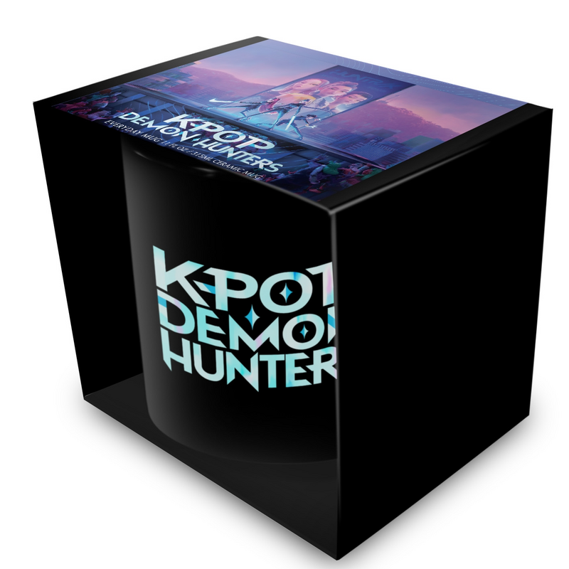 Thumbnail - KPop Demon Hunters KPop Logo Tasse schwarz