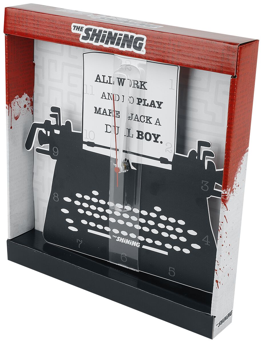 The Shining Typewriter Wall clock multicolor