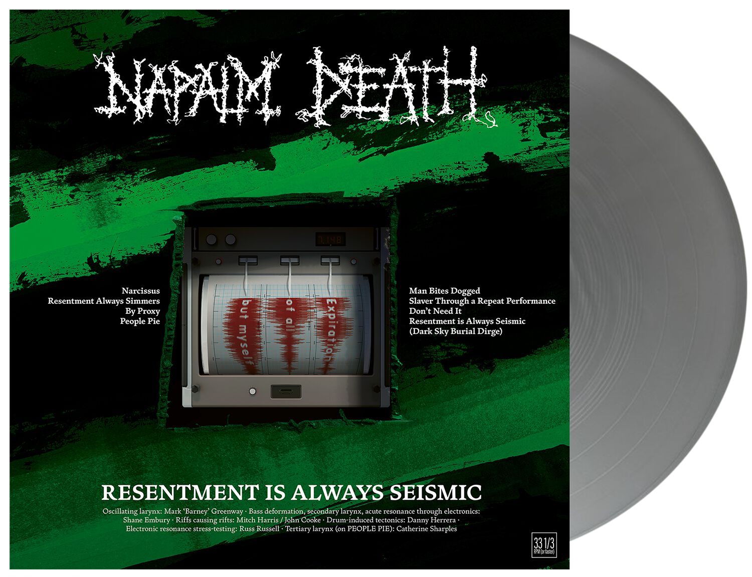 Napalm Death Resentment is always seismic - a final throw of throes SINGLE coloured