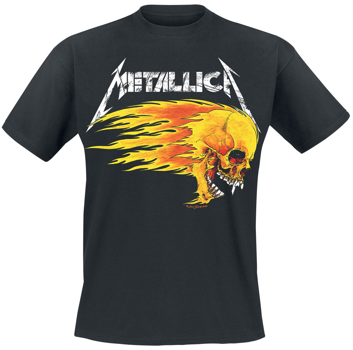 Flaming Skull Tour Tee T-Shirt schwarz von Metallica