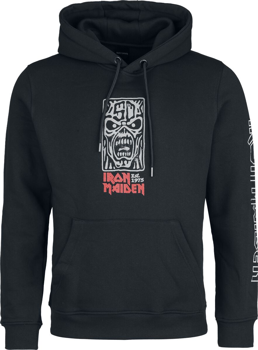 Iron Maiden Kapuzenpullover - Axe Eddie - S bis XXL - für Männer - Größe L - schwarz  - EMP exklusives Merchandise!