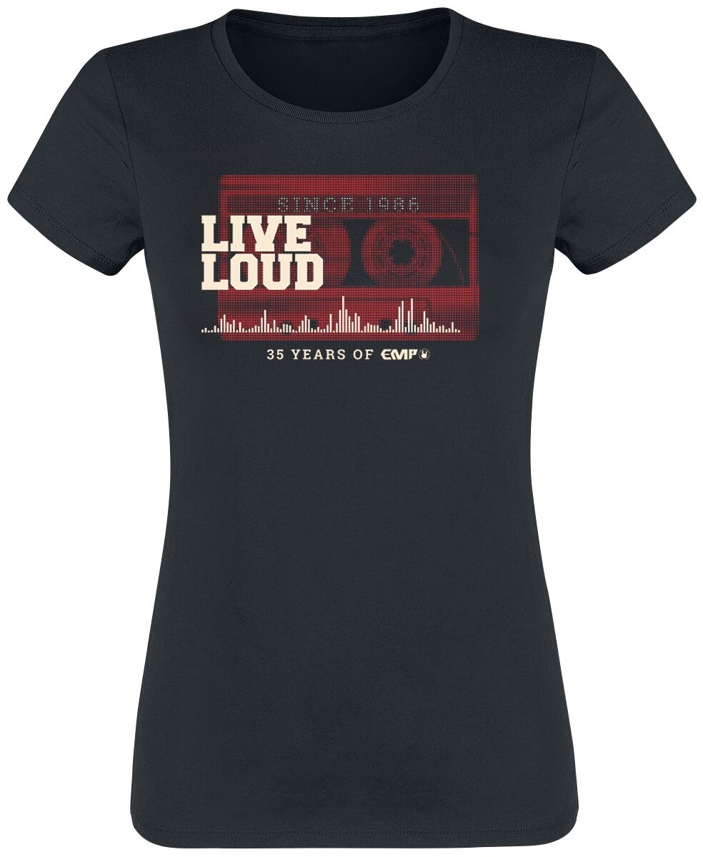 35 Years of EMP Live Loud Cassette T-Shirt black