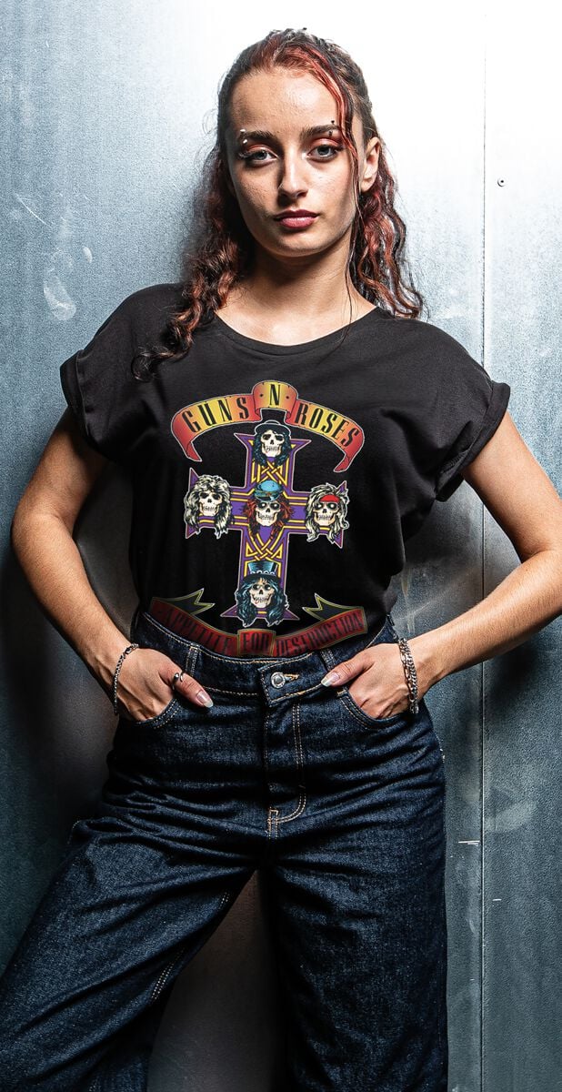 Débardeur Guns N' Roses Appetite For Destruction Noir L En Katoen Produits Derives Du Groupe Groupes