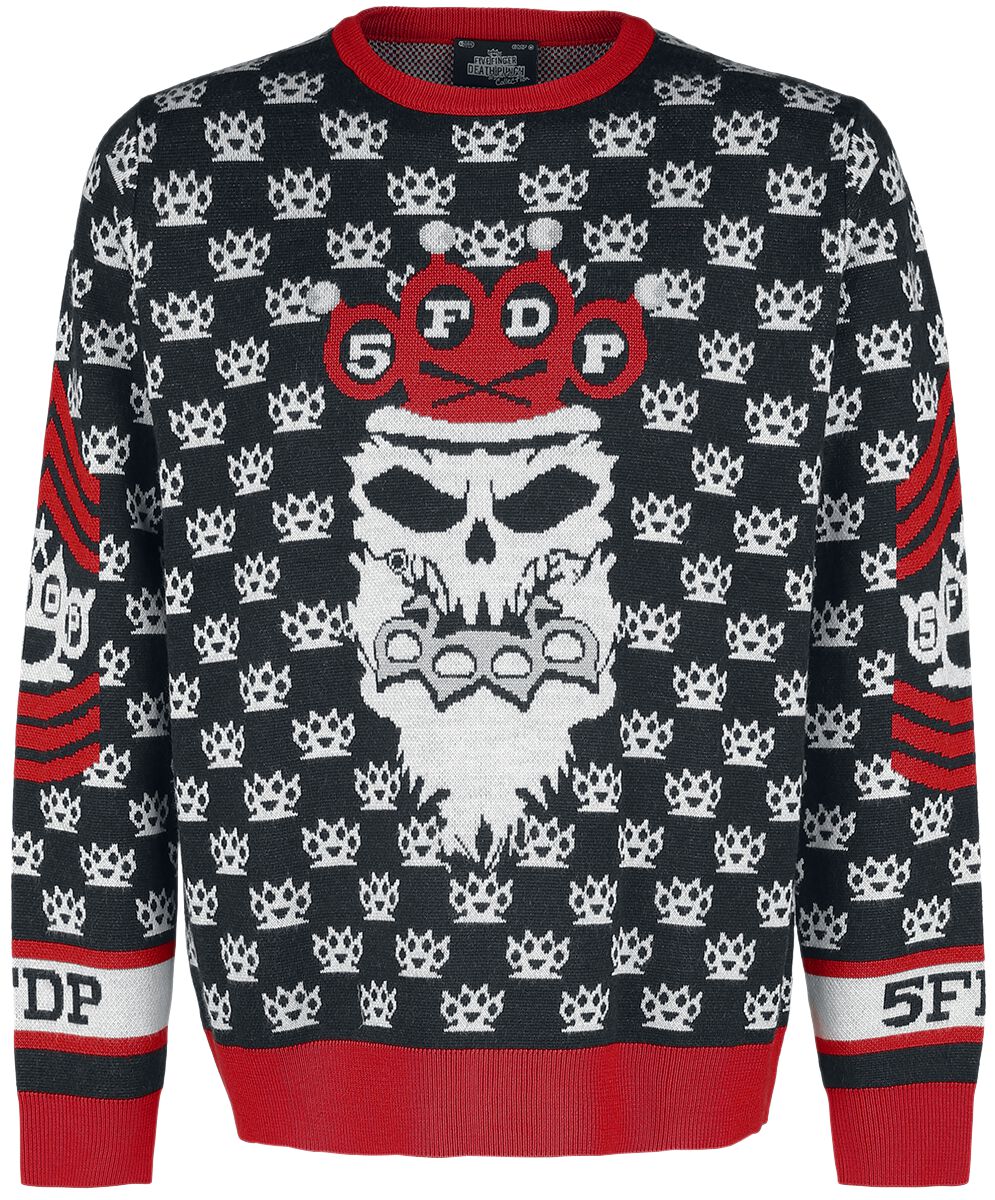 Image of Five Finger Death Punch Holiday Sweater 2021 Strick-Sweater multicolor