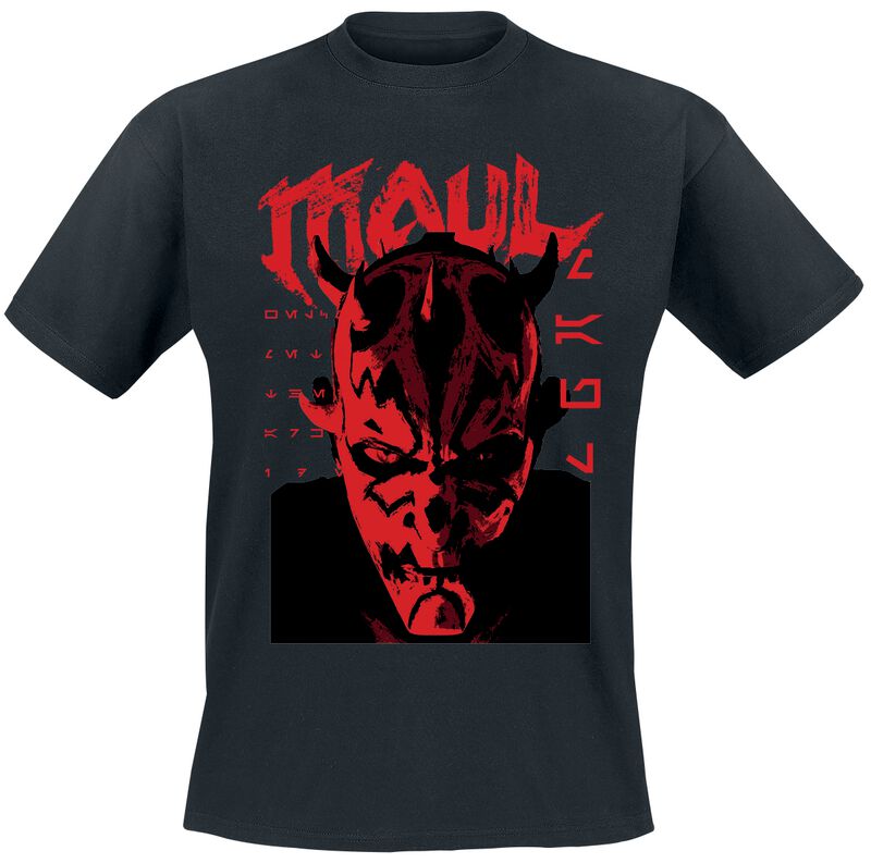 Star Wars Maul Face T-Shirt schwarz in L