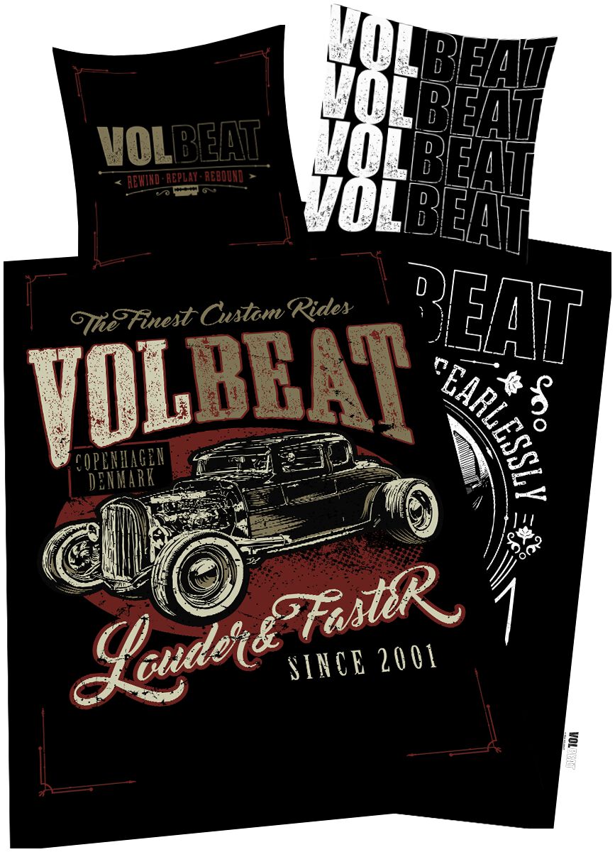 Volbeat Louder And Faster Bettwäsche multicolor