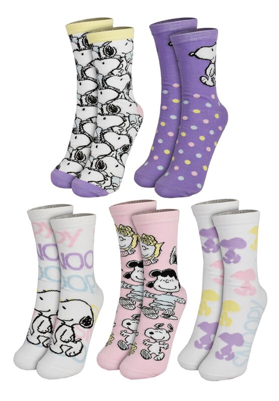 Snobben - Anime Strumpor - 5er Pack Damensocken - EU 38-43 - för Dam - flerfärgad