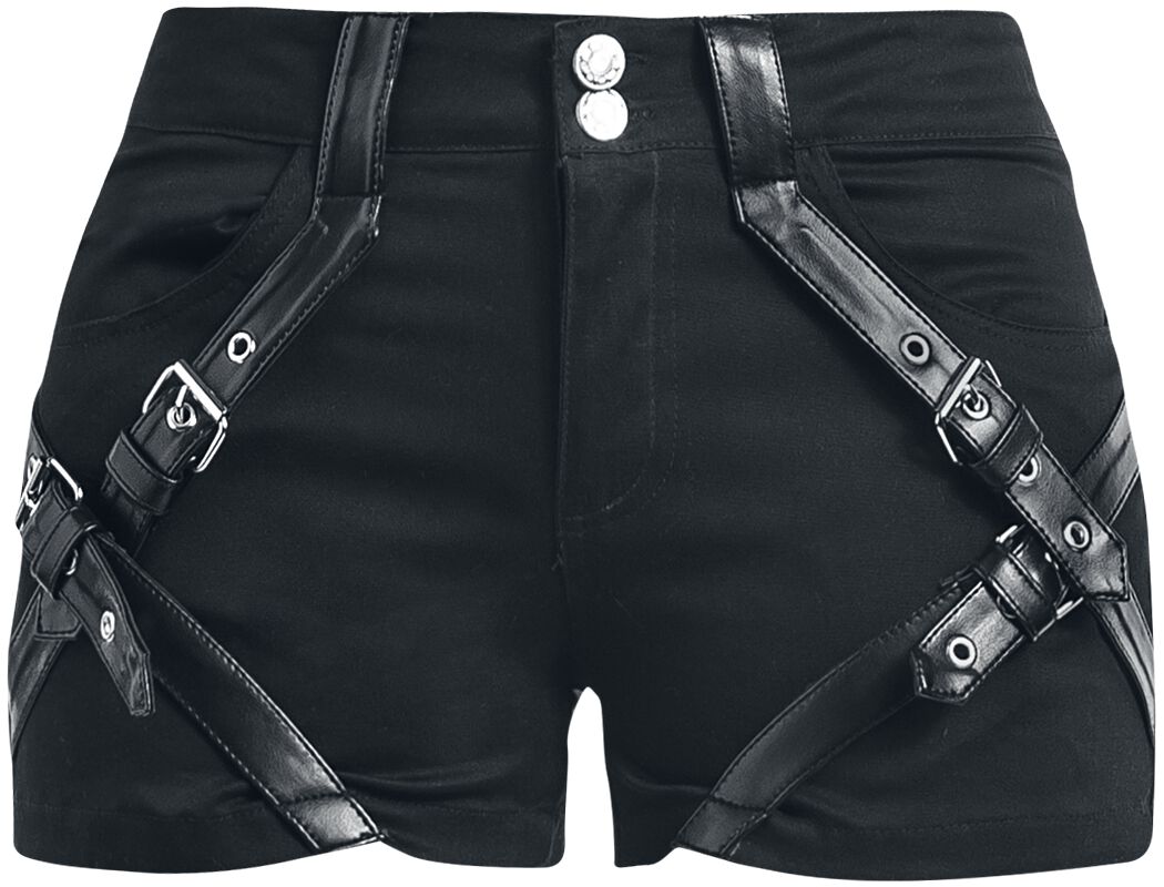 Chemical Black Hotpant - Cara Shorts - 27 bis 31 - für Damen - Größe 27 - schwarz