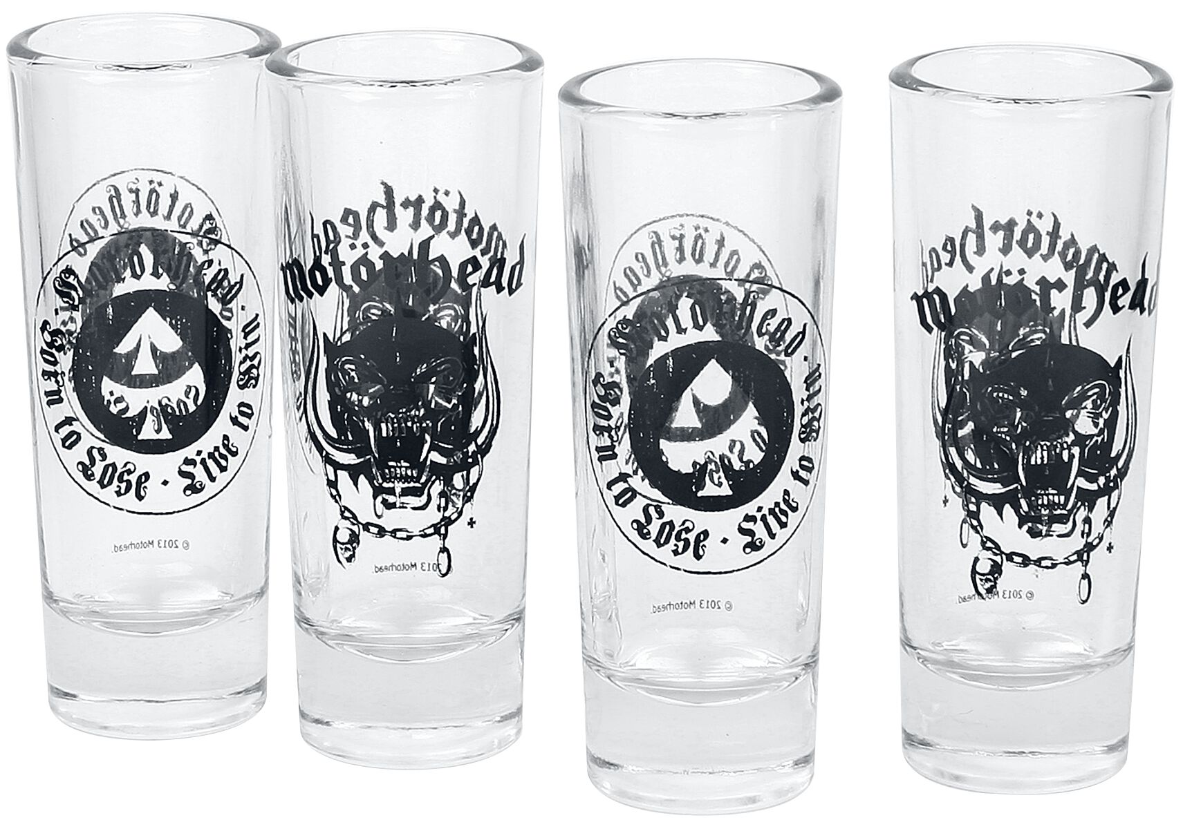 Motörhead Schnapsglas-Set - Motörhead Logo - klar  - Lizenziertes Merchandise!