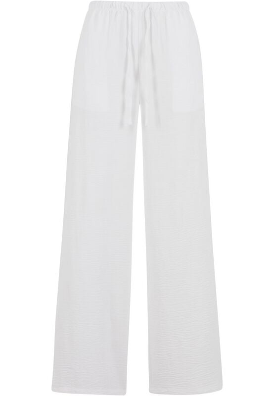 Urban Classics  Cloth Trousers - Ladies' Structured Trousers - for Women - white