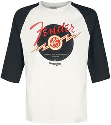 Fender Baseball Tee - Faded Black