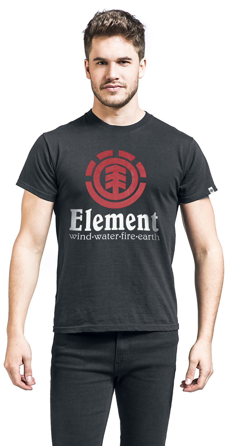 Element Vertical T-Shirt schwarz