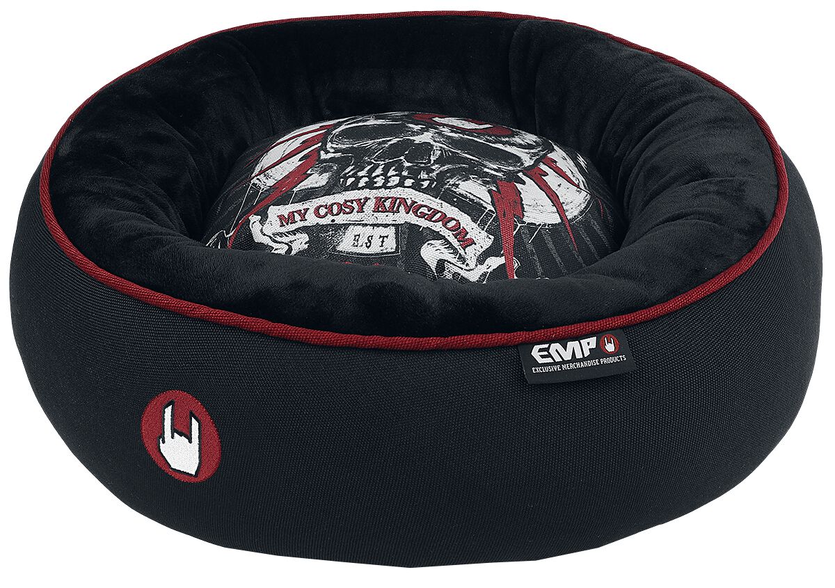 EMP Special Collection Rockstar Big Cat Bed Pet Supplies black red