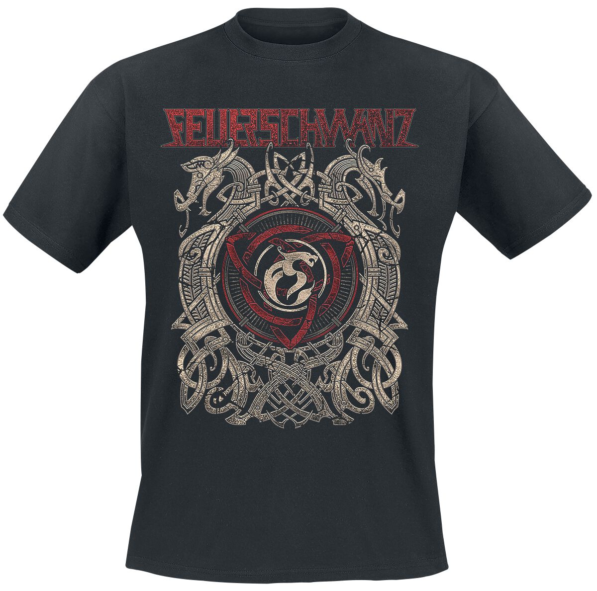 Feuerschwanz T-Shirt - Celtic Cirlce - L bis 3XL - für Männer - Größe L - schwarz  - Lizenziertes Merchandise!