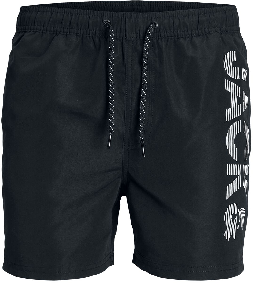 jack & jones junior swim spice logo shorts black
