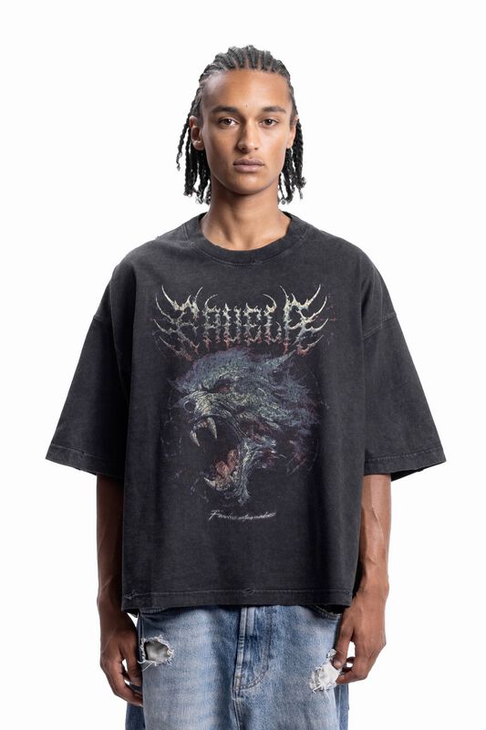 Levně Favela FEARLESS BLACK WASHED T-SHIRT Tričko černá