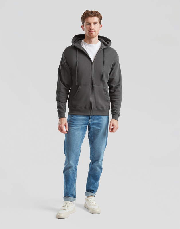 4068143456883 - CLASSIC HOODED SWEAT JACKET Kapuzenjacke graphite in L