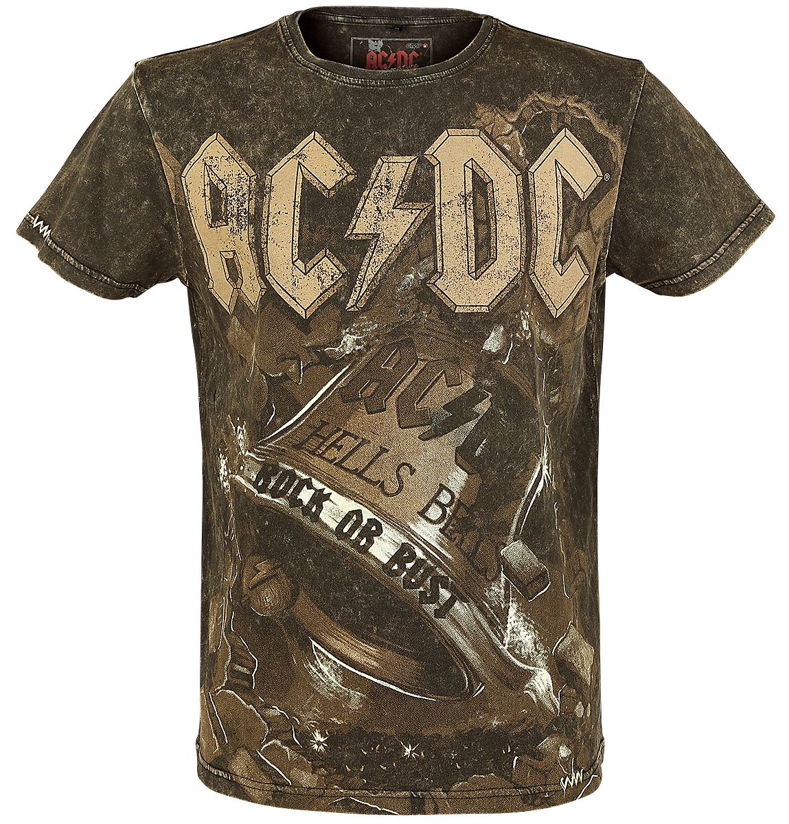 AC/DC T-Shirt - EMP Signature Collection - S bis 5XL - für Männer - Größe 5XL - braun  - EMP exklusives Merchandise!