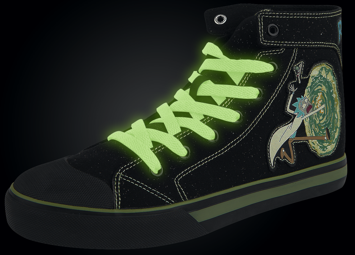 Rick And Morty Portal Sneaker high schwarz - 28.90% Rabatt