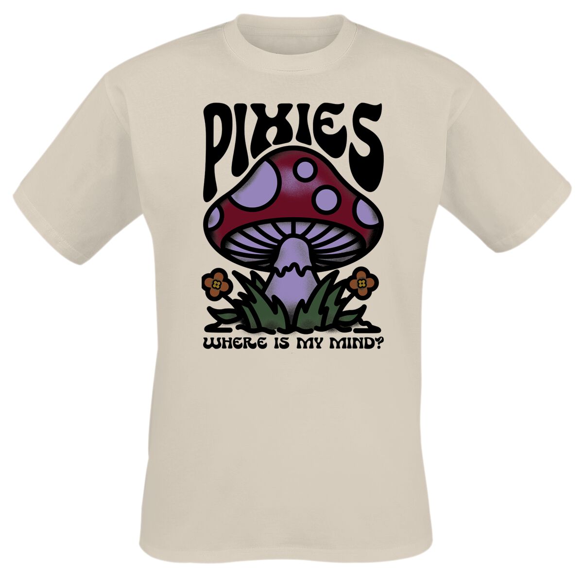 Levně Pixies Mindshroom Tričko přírodní